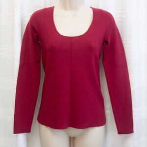 NWOT Berry Scoop Neck Sweater